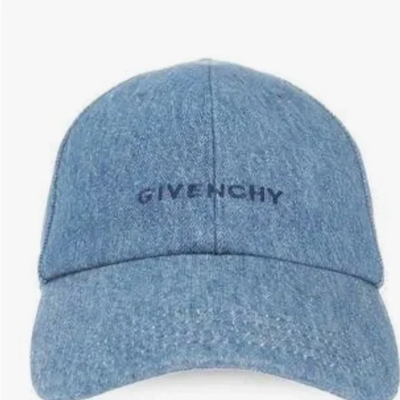 GIVENCHY embroidered cap in denim - Picture 2 of 3